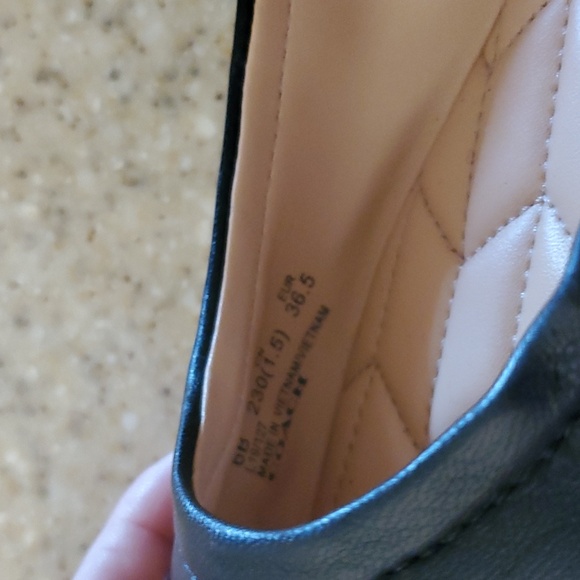 Coach Black Cap Toe Flats Ballet sz 6 - Picture 4 of 4